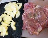 柔らかチキンのりんごソテー作り方1写真