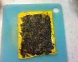お弁当☆ダブルの海苔でクルクル卵焼き作り方2写真