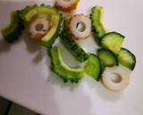 ゴーヤと焼きちくわの味噌マヨサラダ作り方1写真