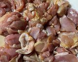 夏にさっぱり！梅シロップで鶏肉の甘酢炒め作り方1写真