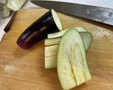 ナムル （なす）作り方1写真