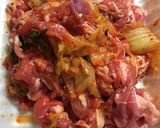 なすとエリンギの豚キムチ作り方1写真
