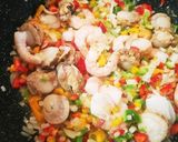 ランチやお弁当に！シーフードカレーピラフ作り方3写真