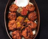 雨月29日 肉団子甘酢あん弁当作り方3写真