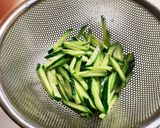 えのき常備菜☆胡瓜とひじきの梅わさび和え作り方3写真