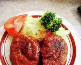 ズッキーニ入り煮込みハンバーグ作り方1写真