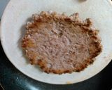 バーガー風サラダのせ薄焼きハンバーグ作り方6写真