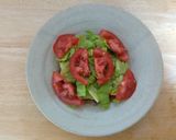 バーガー風サラダのせ薄焼きハンバーグ作り方10写真