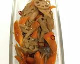 常備菜　簡単！ピリ辛きんぴら蓮根作り方12写真