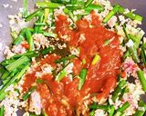 薬味たっぷり！麻婆豆腐の素で本格アレンジ作り方5写真
