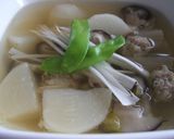 かぶと鶏団子のホクホクスープ♪作り方1写真