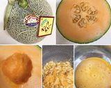 映え！ぷるぷる食感★丸ごとメロンゼリー♪作り方1写真