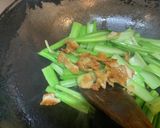 曲げわっぱ弁当おかず4 小松菜炒め作り方11写真