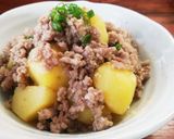 栗かぼちゃの甘味噌 そぼろ煮作り方9写真