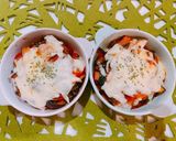 ☆茄子とトマトのミートソースチーズ焼き☆作り方5写真