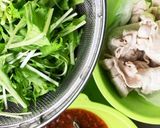 豚しゃぶと水菜の梅肉和え作り方3写真