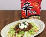 【アレンジ】辛ラーメンde台湾まぜそば作り方5写真