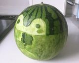 すいかアートでコウペンちゃん！作り方5写真