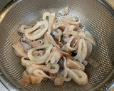 イカとネギのしょうが醤油いため作り方1写真