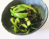 超簡単☆ピーマンと塩昆布の胡麻油和え作り方4写真