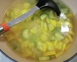 簡単　ズッキーニの春雨スープ　あっさり味作り方12写真