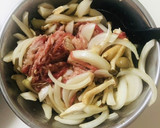 旦那リクエスト᯽すき焼き風炒め作り方1写真