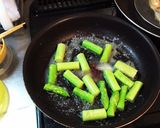 アスパラとホタテのバター醤油炒め作り方1写真