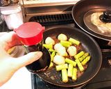 アスパラとホタテのバター醤油炒め作り方2写真