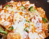 フライパン1つで豆腐とトマトのグラタン風作り方7写真