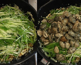 あさりと水菜としめじのガーリック蒸し作り方6写真