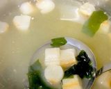 朝から簡単に ふとわかめの味噌汁^^作り方3写真