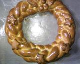 パンでクリスマスリース作り方14写真