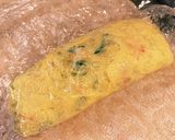レンジで簡単！だし巻きカニたま作り方4写真
