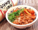 発酵食品♡美容食♡甘酒入り納豆キムチ♡作り方1写真