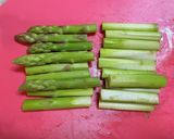 お弁当に！アスパラベーコンの卵炒め作り方1写真