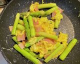 お弁当に！アスパラベーコンの卵炒め作り方4写真