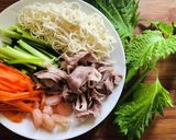 とうふそうめん風で低糖質な生春巻き作り方1写真