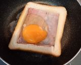 ベーコンエッグトースト★朝食に♪作り方2写真