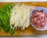 キムチ風味のニラ玉丼豚丼作り方2写真