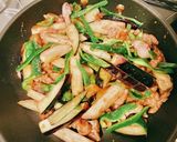 豚こまとナスピーマンの甘味噌炒め作り方6写真