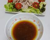 簡単！美味しい梅だれで♪豚冷しゃぶサラダ作り方6写真