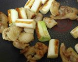 鶏皮とねぎのもっちり焼き作り方4写真
