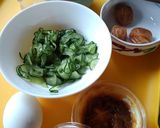 胡瓜大好き　冷やし胡麻ラーメン作り方3写真