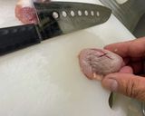 砂肝のガーリックあおしそのソティ作り方4写真