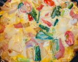 お野菜たっぷり具沢山フリッタータ風!余り野菜で。作り方4写真