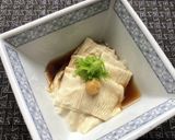 生湯葉刺身☆麺つゆ・辛子・ねぎを添えて作り方3写真