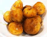 新じゃがの小いも 小粒 簡単煮っ転がし作り方4写真