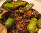 ナスとししとうの肉味噌炒め作り方10写真