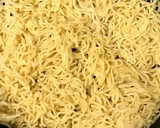わけぎとコーンと挽肉の醤油焼きそば作り方1写真