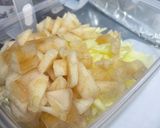 甘酸っぱい！完熟梅と赤りんごのジャム作り方4写真